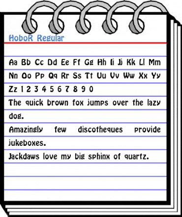 HoboR Regular Font