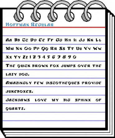 Hoffman Regular Font