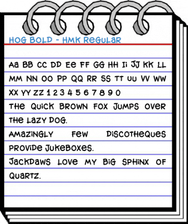 Hog Bold - HMK Regular Font