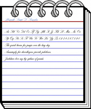 Hogarth Script D Regular Font
