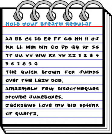 Hold your breath Regular Font