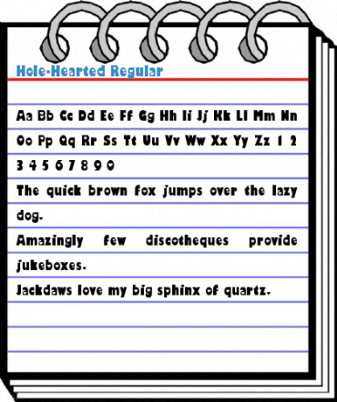 Hole-Hearted Regular Font