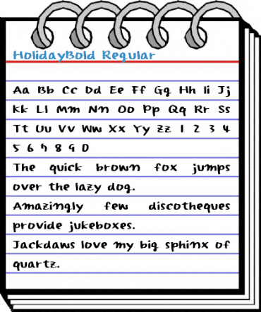 HolidayBold Regular Font