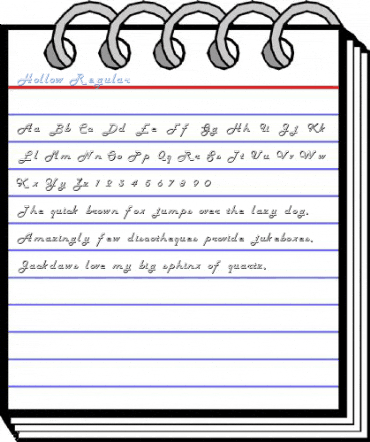 Hollow Regular Font
