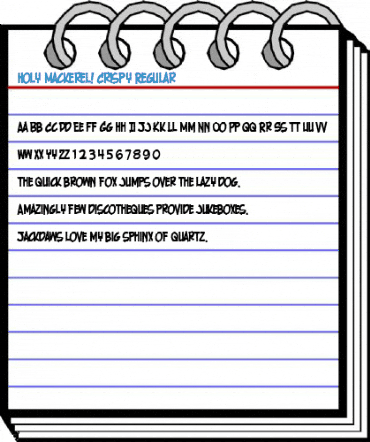 Holy Mackerel! Crispy Regular Font