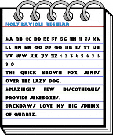 HolyRavioli Regular Font