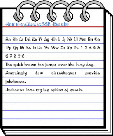 HomeboyDisplaySSK Regular Font