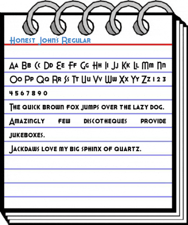 Honest John's Regular Font