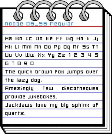 hooge 06_56 Regular Font