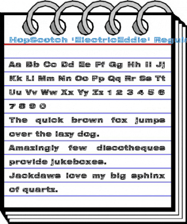 HopScotch 'ElectricEddie' Regular Font