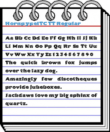 HornpypeITC TT Regular Font