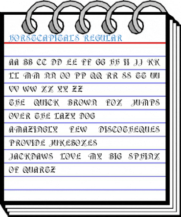 HorstCapitals Regular Font