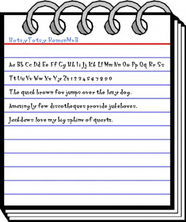 HotsyTotsy RomanMvB Font