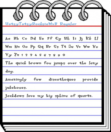 HotsyTotsyRocksieMvB Regular Font