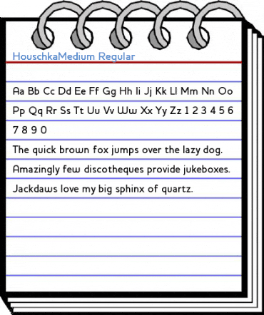 HouschkaMedium Regular Font
