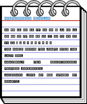Housebroken Regular Font