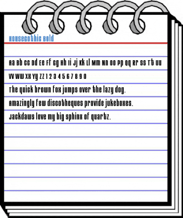 HouseGothic Bold Font