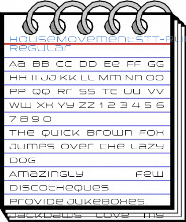 HouseMovementsTT-Runway Regular Font