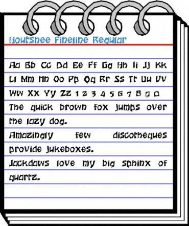 Houtsnee Fineline Font