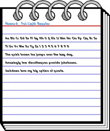 Howard_ Fat-Light Regular Font