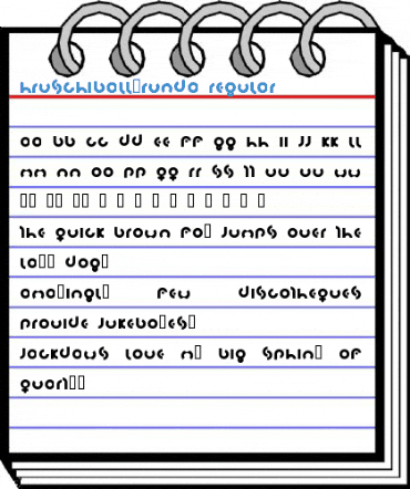 Hruschiball-rundA Regular Font