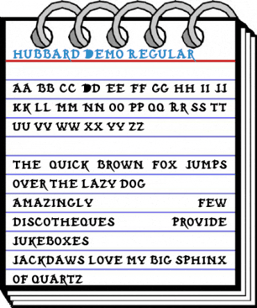 Hubbard Demo Regular Font