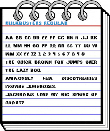 Hulkbusters Regular Font