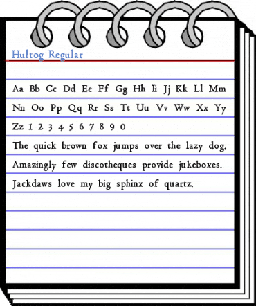 Hultog Regular Font