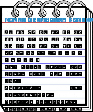Human Condition Regular Font