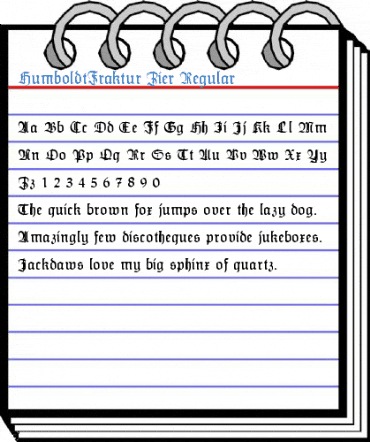 HumboldtFraktur Zier Regular Font