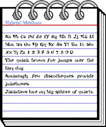 Hybrid Medium Font