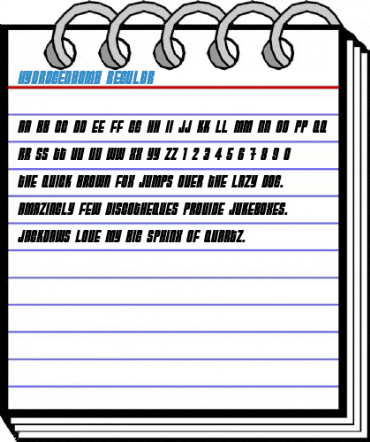 HydrogenBomb Regular Font