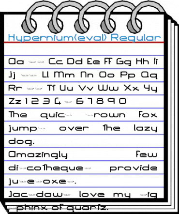 Hypernium(eval) Regular Font