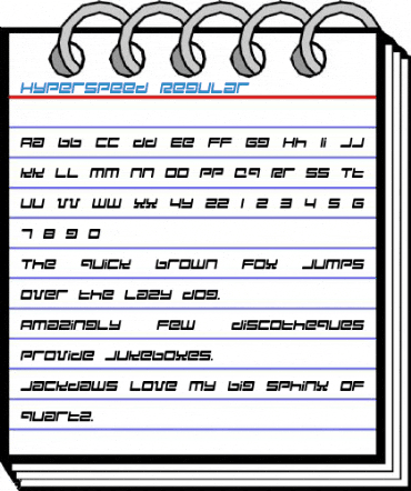 Hyperspeed Regular Font