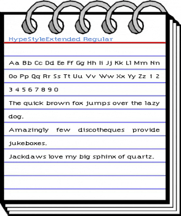 HypeStyleExtended Regular Font