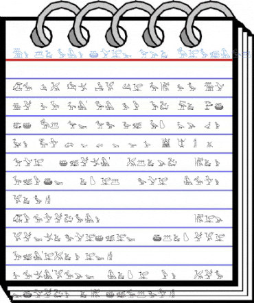 Hyroglyphes Two Regular Font