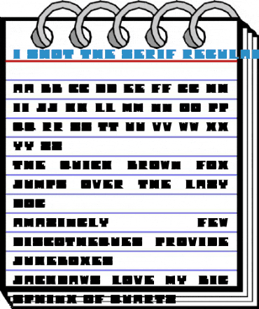 I Shot The Serif Regular Font