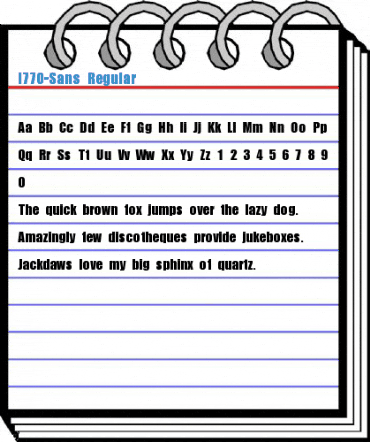 I770-Sans Regular Font