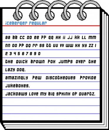 Iceberger Regular Font