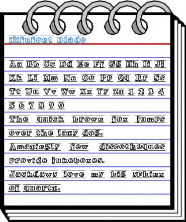 ijifufont Blade Font