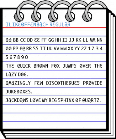 ILikeOffenbach Regular Font