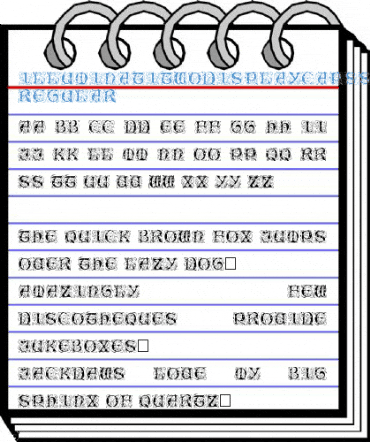 IlluminatiTwoDisplayCapsSSK Regular Font