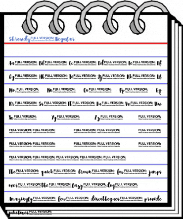 Shrewdy Regular Font