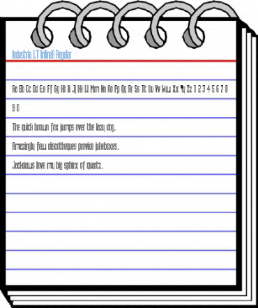 Industria LT InlineA Regular Font