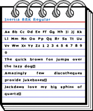 Inertia BRK Regular Font