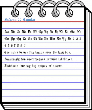 Inferno 11 Regular Font