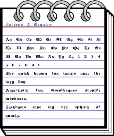 Inferno 2 Regular Font
