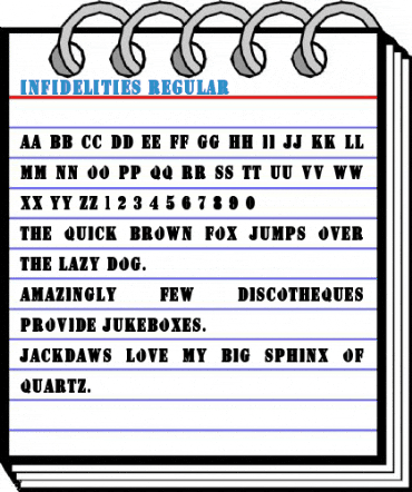 Infidelities Regular Font