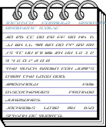 Infinity Formula Gradient Ital Gradient Italic Font