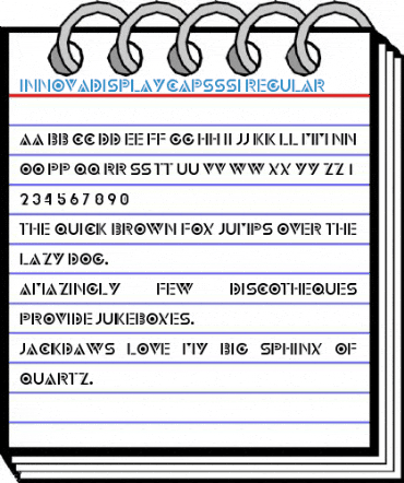 InnovaDisplayCapsSSi Regular Font